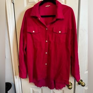 JODIFL Fuchsia Blouse